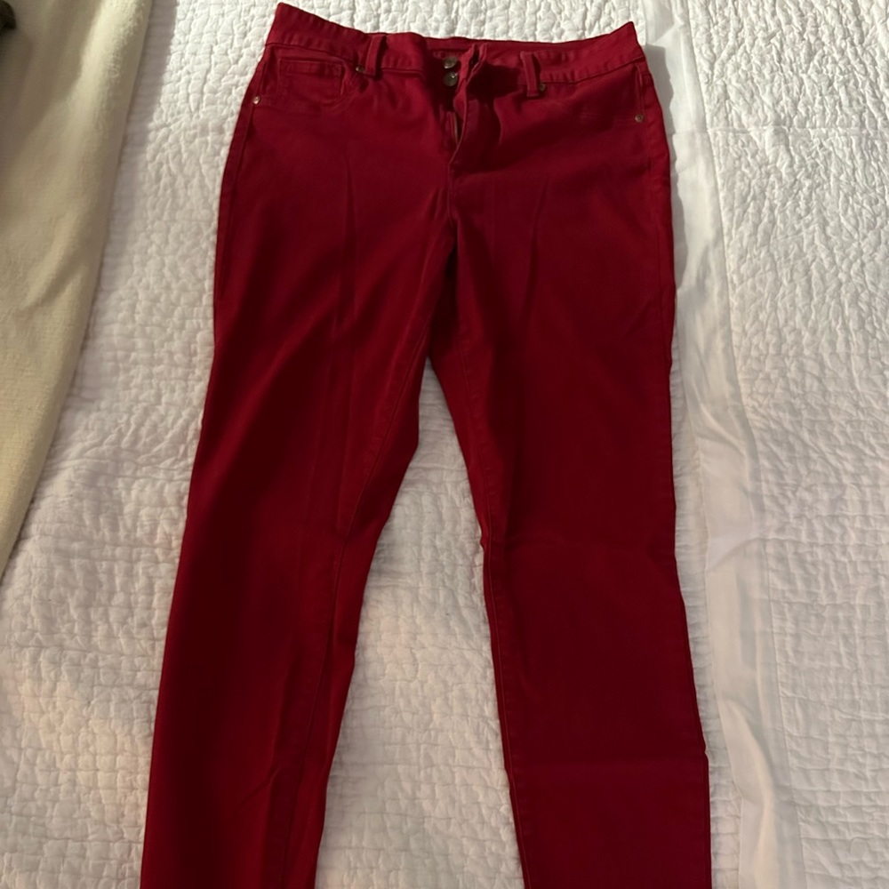Red Maurices Skinny Jeans